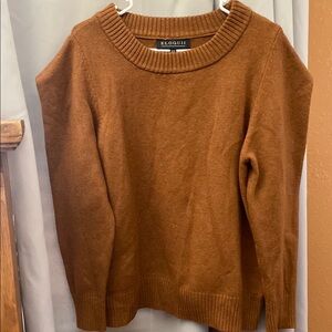 Eloquii Rust Brown Crewneck Sweater